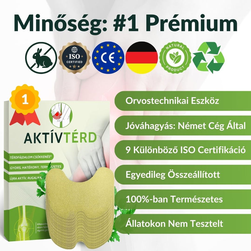 AktívTérd Gyógynövényes Térdtapasz (20 db)